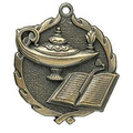 Medal, "Lamp of Knowledge" Wreath - 2 1/2" Dia.